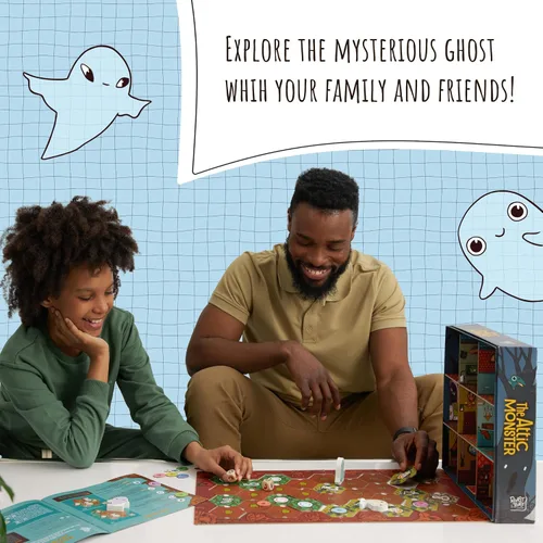 Vista 6 de El Monstruo del Ático Juego de mesa familiar Juego de mesa para adultos y familia Juego de mesa de aventura A partir de 5 años Para 2 a 4