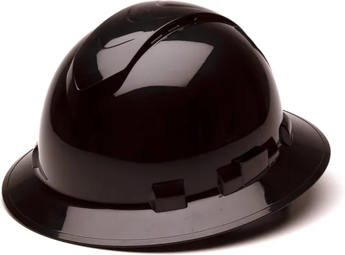 Vista 12 de Pyramex Ridgeline - Casco duro de ala completa, ventilado, con suspensión de trinquete de 4 puntos Negro