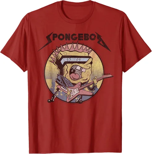 Vista 13 de SpongeBob SquarePants Camiseta de manga corta Heavy Metal Rock