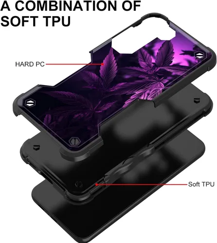 Vista 70 de Funda para Galaxy A14 5G, [Doble Capa][Protección contra Caídas de Grado Militar de 10 Pies] [Antideslizante] Funda Resistente a Prueba de Golpes
