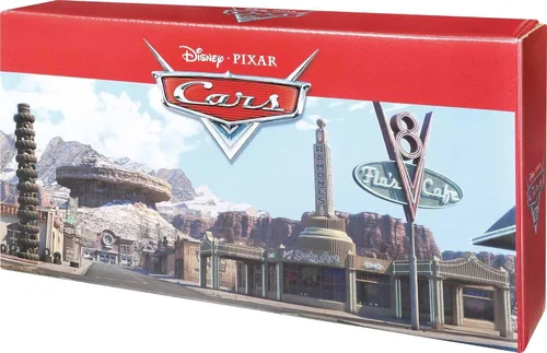 Vista 7 de Mattel Disney y Pixar Cars Vehículo de 5 paquetes con 4 autos de juguete de personajes y 1 camión de bomberos rojo inspirado en Radiator Springs