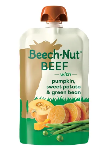 Vista 12 de Tarros de comida para bebés de carne de Beech-Nut, puré de pollo y caldo de pollo, 7 g de proteína, comida para bebés etapa 1 para bebés de 4 meses