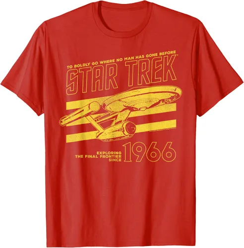 Vista 56 de Star Trek: The Original Series Enterprise '66 Collegiate Camiseta Negro