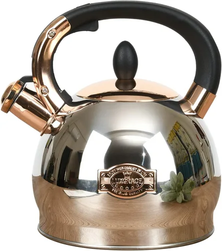 Vista 9 de Tetera de Té - Hervidor de 2.2 Quart para Estufa Silbante de Acero Inoxidable Ollas de Té para Estufa Silbante de Té