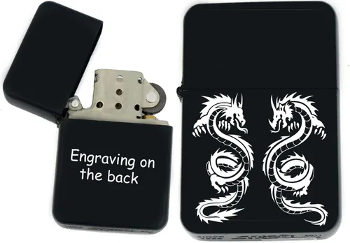 Vista 16 de Groomsman - Encendedor personalizado a prueba de viento negro mate, grabado láser gratuito para él, marido, padre, padrinos de boda, novio, papá