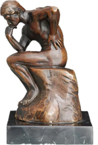 Vista 15 de Rodin The Thinker Statue TPE-185 - Estatuas de bronce para decoración del hogar, 5 piezas