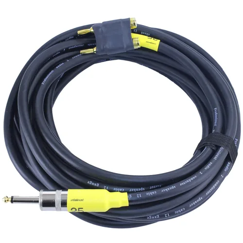 Vista 5 de Cable de altavoz de audio profesional, calibre 12 (2 pies, 1/4 a 1/4 pulgadas)