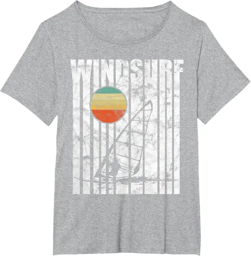 Vista 19 de Camiseta vintage de windsurf con regalo vintage de windsurf, Negro, S