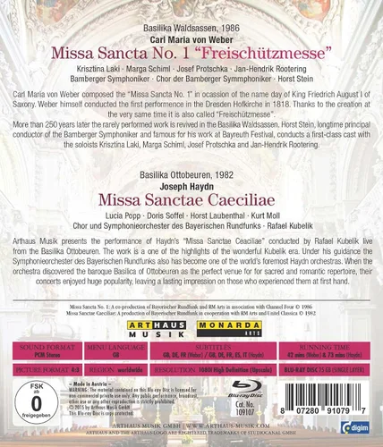 Vista 2 de Weber Carl Maria Von - Missa Sancta No1 Freischützmesse Blu-ray