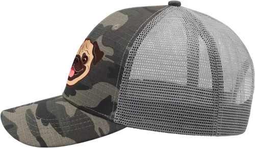 Vista 3 de Hats Pug Dog Baseball Cap for Women Vintage Baseball Caps Adjustable