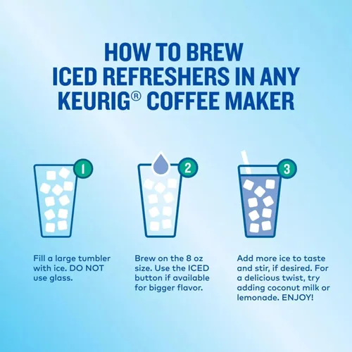 Vista 4 de The Original Donut Shop Iced Refreshers, Berry Chill, Brew Over Ice Cápsulas Keurig K-Cup de una sola porción, 60 unidades (6 paquetes de 10)
