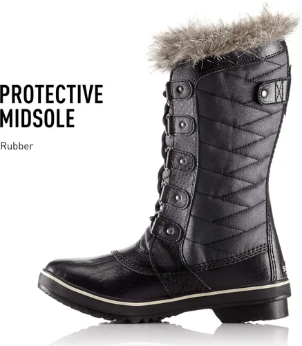 Vista 4 de SOREL Tofino II - Botas de invierno con aislamiento impermeable y cuello de piel sintética para mujer