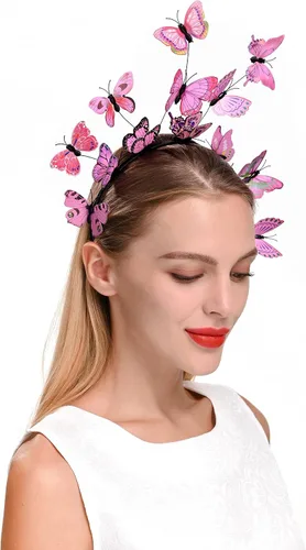 Vista 6 de Capa de alas de mariposa con máscara de hada para mujer, disfraz de Halloween
