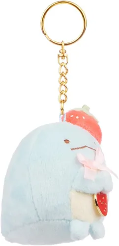 Vista 4 de SUMIKKOGURASHI Tokage San-X - Llavero original de la serie Strawberry, Tokage