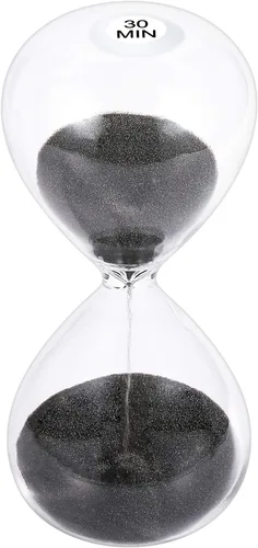 Vista 14 de SuLiao Reloj de arena con temporizador de arena de 1 minuto, reloj de arena negra de 5.1 pulgadas, reloj de arena de un minuto, reloj de arena