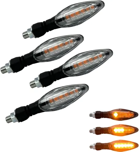 Vista 10 de Luz de señal de giro LED E-MARK Vehículo Inspección 2 unids set moto universal alto brillo DC12V