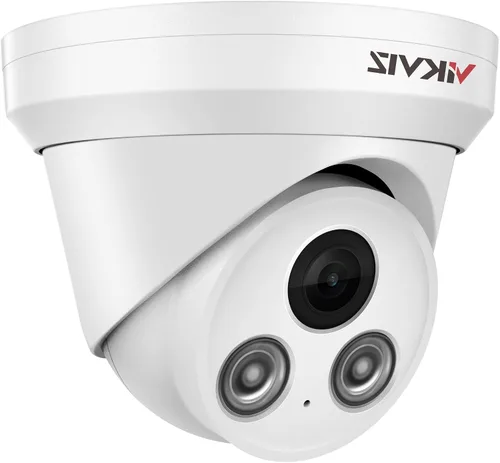 Vista 11 de Cámara IP PoE de 4MP para exteriores con detección de movimiento humano/vehículo y micrófono integrado, gran angular de 118°, lente de 0.110 in