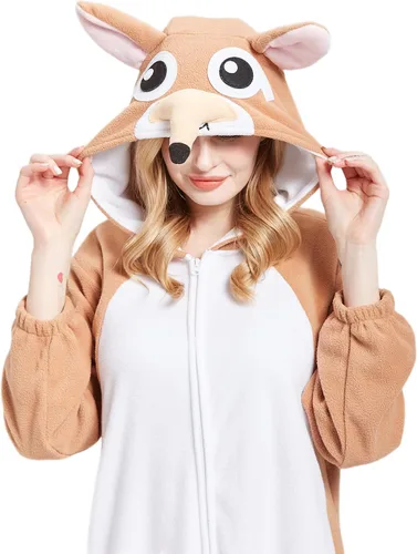 Vista 6 de SAMGU Unisex Adult Onesies Pajamas Halloween Christmas Cosplay Costumes One Piece Homewear Jumpsuit