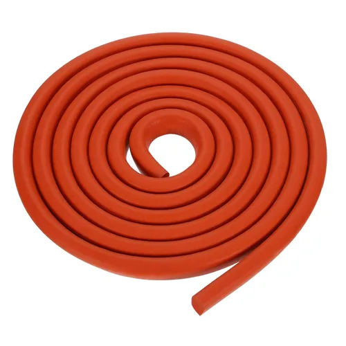 Vista 16 de uxcell Varilla de espuma de 3.28 pies, relleno de junta sólida en forma de D de 0.24 x 0.24 pulgadas, tira de sellado de espuma para protector