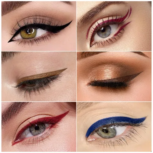 Vista 6 de Boobeen Delineador de ojos líquido, delineador de ojos mate con punta de precisión, lápiz delineador de ojos de larga duración para maquillaje de 01#