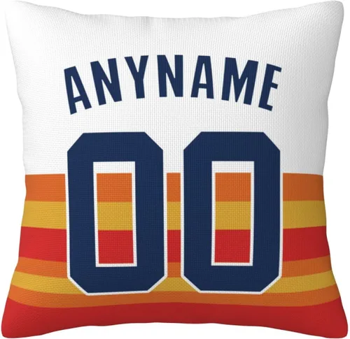 Vista 16 de Funda de almohada personalizada: Funda de almohada personalizada con cualquier nombre y número, regalo personalizado para fanáticos