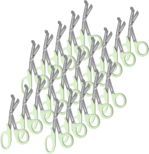 Vista 11 de Juego de 24 tijeras paramédicas EMT de 7.25 pulgadas, hechas de acero inoxidable de alta calidad, regalo ideal para EMT, enfermeras, médicos