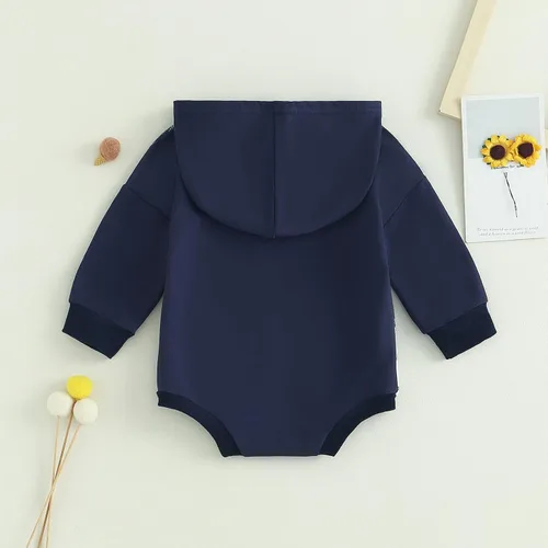 Vista 23 de Twopumpkin Sudadera con capucha a cuadros para bebé niño, mameluco de manga larga con capucha para otoño e invierno