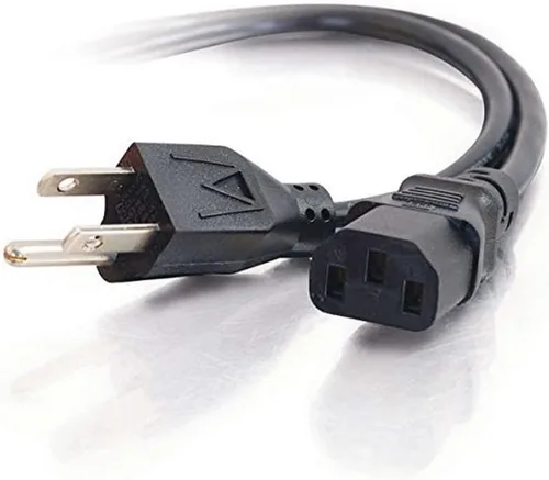 Vista 8 de Cable To Go de alimentación universal, calibre 18, IEC320C13 a NEMA 5-15P 18 AWG Negro