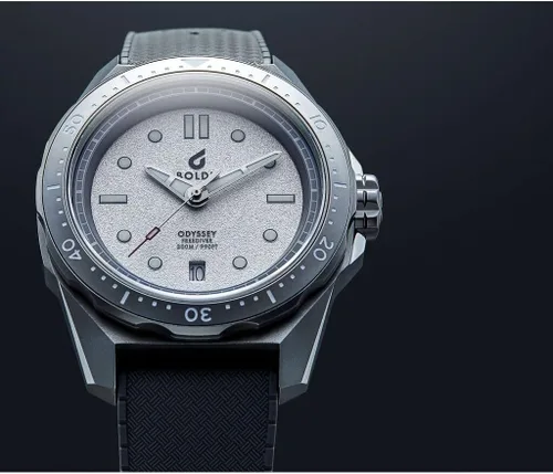 Vista 3 de BOLDR Reloj Odyssey Freediver White Frost, Escarcha Blanca, Moderno