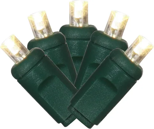 Vista 32 de Vickerman Juego de 100 luces LED GW WA Ec multicolor con LED gran angular de molde único, 36 pies