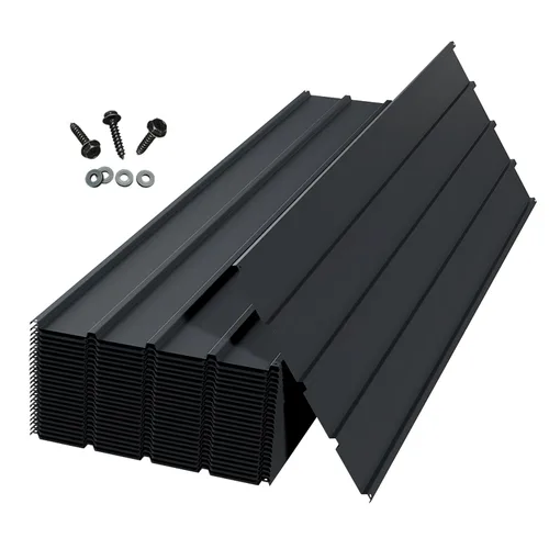 Vista 14 de Domi Paneles de Techado de Metal 20 PCS, Paneles de Techo Corrugado de Acero Galvanizado Impermeables de Servicio Pesado Paneles Laterales de Metal