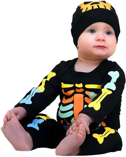 Vista 2 de Ropa de Halloween para bebés recién nacidos, niños y niñas, ropa de Halloween