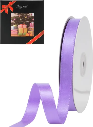 Vista 84 de LIUYAXI Cinta púrpura claro, 1/2 pulgada x 25 yardas, cinta de doble cara púrpura claro para envolver regalos, manualidades, ramo de lazos