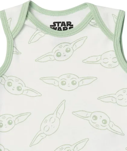 Vista 3 de Tienda Essentials Disney Star Wars - Body unisex sin mangas para bebés, paquete de 6