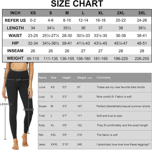 Vista 4 de HLTPRO Paquete de 3 leggings con bolsillos para mujer, pantalones de yoga suaves con control de abdomen y cintura alta, color negro capri