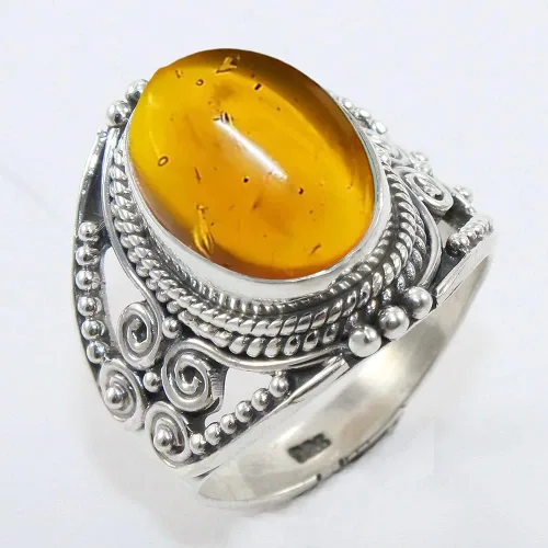 Vista 3 de Anillo de Plata Esterlina 925 para Mujeres con Piedra Preciosa Natural, Anillo de Compromiso de Plata Esterlina, Piedra Natal de Junio con Engaste