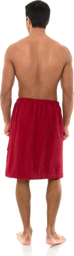 Vista 2 de TowelSelections Envoltura ajustable de algodón de rizo para hombre, para spa, ducha, baño, gimnasio