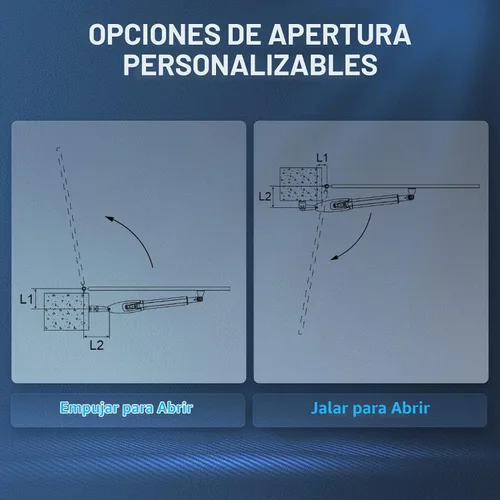 Vista 4 de CO-Z Kit de Abridor Automático de Portón, Compatible con App, Abridor Inteligente de Portón de Una Hoja para Portones de hasta 660 lb 5.9 ft