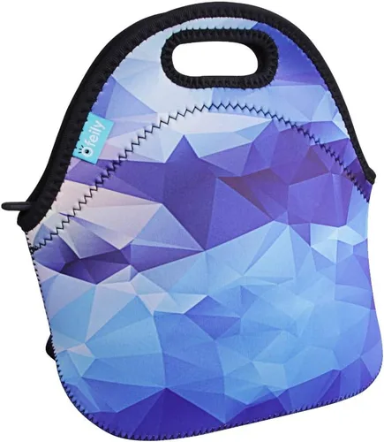 Vista 12 de Bolsa de almuerzo impermeable Ofeily para viandas con material de neopreno fino, bolsa de mamá, Negro