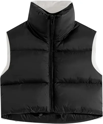 Vista 32 de Xeoxarel Chaleco acolchado corto con bolsillos para mujer (XS-XXL)