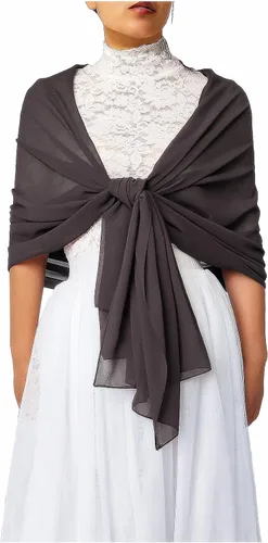 Vista 2 de Bufanda de gasa para mujer, vestidos de noche, cubiertas de hombro, hijabs soild chal, pashmina