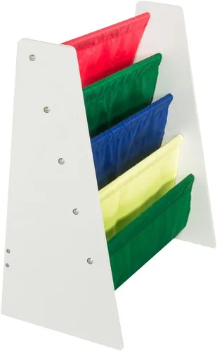 Vista 3 de FSC - Estantería ecológica con 4 bolsillos, para el hogar, color blanco