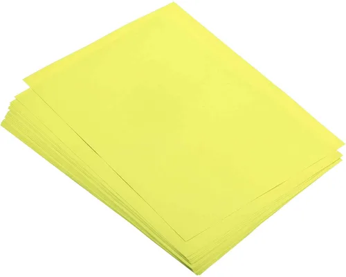 Vista 9 de MECCANIXITY 25 hojas de papel de copia de color A4 papel de impresora de 8 Verde fluorescente