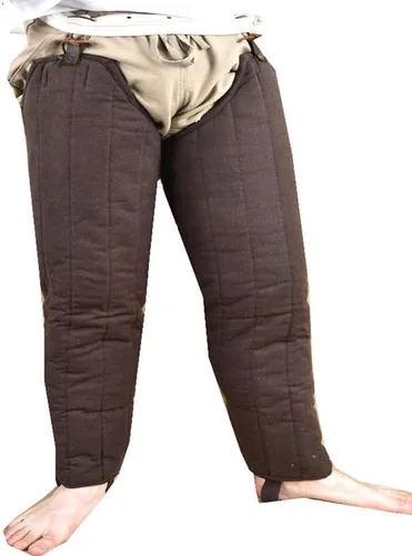 Vista 10 de THE MEDIEVALS Grueso acolchado medieval rezagado Gambeson Chausses Lower Under Hauberk Armor