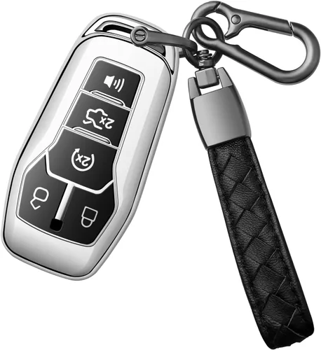 Vista 8 de Funda para Llave Ford con Llavero de TPU Suave Premium, Carcasa de Llave de Protección Completa Compatible con Ford Fusion 2013-2016, Ford Mustang