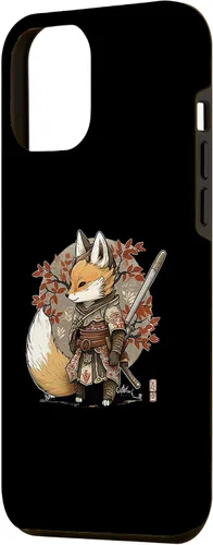 Vista 2 de Funda para iPhone 12 Pro Max Kawaii estilo japonés Samurai Fox Anime