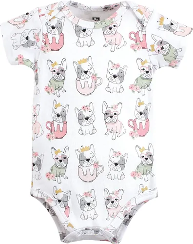 Vista 363 de Hudson Baby baby-girls Cotton Bodysuits 3-pack