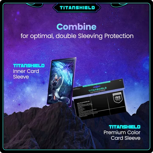 Vista 8 de TitanShield 200 fundas interiores de tarjeta de 60 micrones ultra transparentes de tamaño estándar, ajuste perfecto exacto. Perfectas para doble