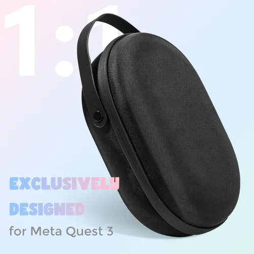 Vista 3 de ProCase Carrying Case for Meta Quest 3 VR Headset & Gaming Controller, Shockproof Storage Case Bag for Oculus Quest 3 Elite Strap & Battery & Other