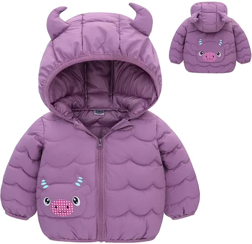 Vista 3 de Baby Girl Clothes Winter Warm Sherpa Coats for Toddler Boys Fleece Jacket Casual Fuzzy Kids Pea Coat Trench Outwear